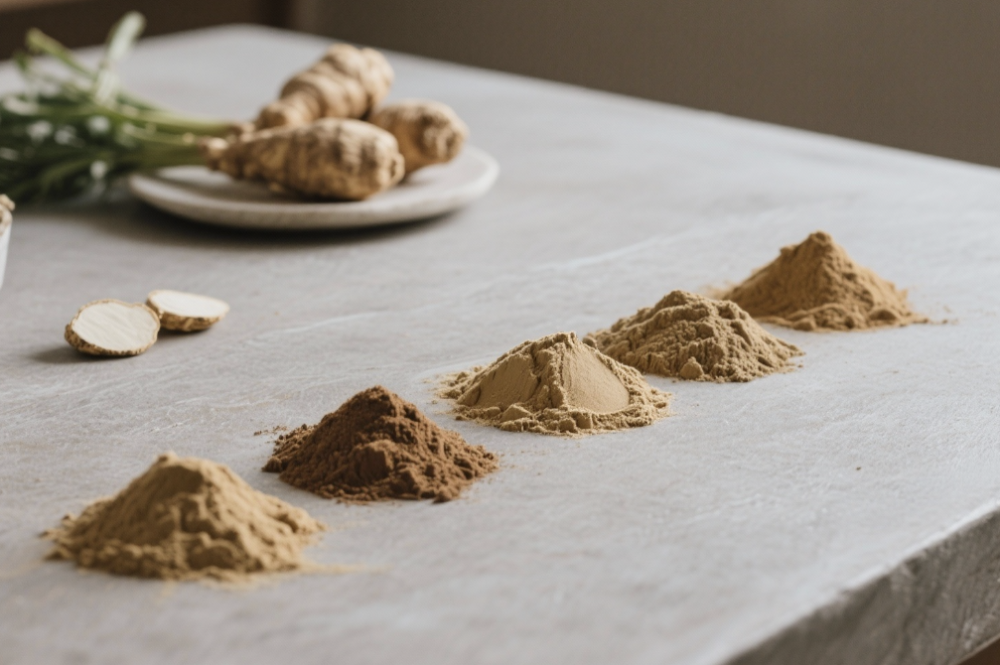 5 different maca powders comparision