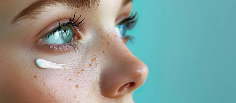 kvinna anvander ogonkram