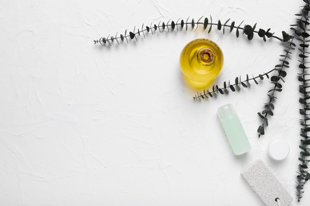 beautiful picture of hair oil and balm