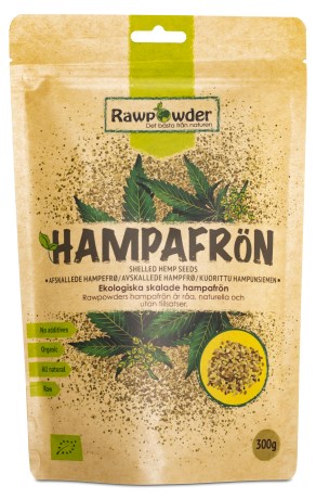 RawPowder Skalade Hampafrön